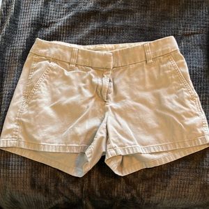3 inch jcrew chino short size 2 khaki